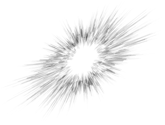 The entire sphere of radius 45 about (0,0) under the action of G, at a scale of about 1:100